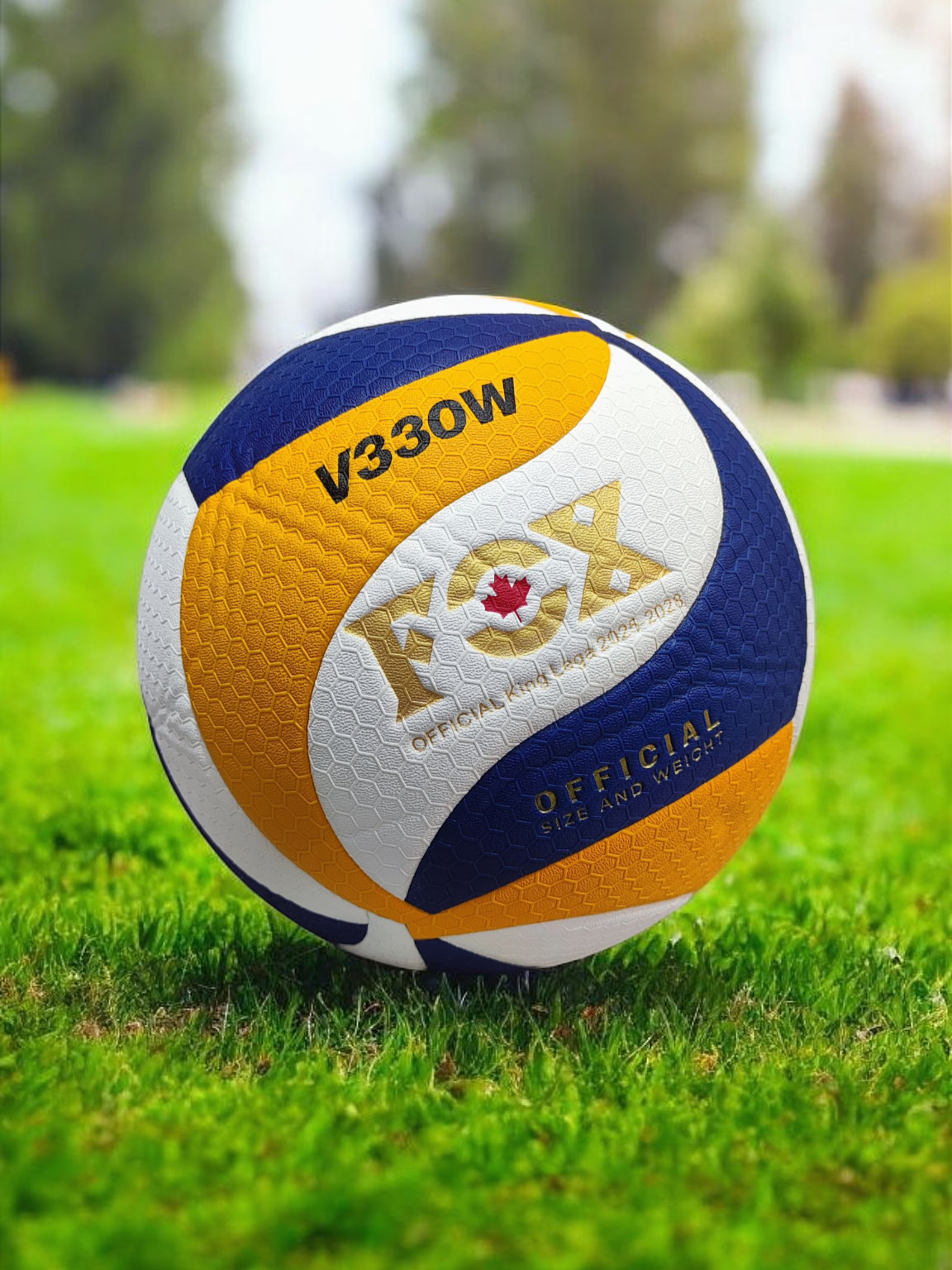 توپ والیبال فوکس V330W  رویه زنبوری برجسته - کد 157۵